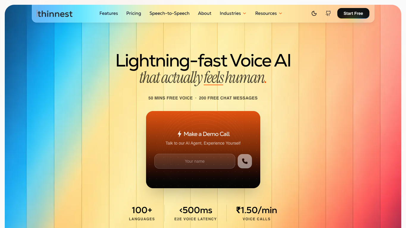 Thinnest AI screenshot